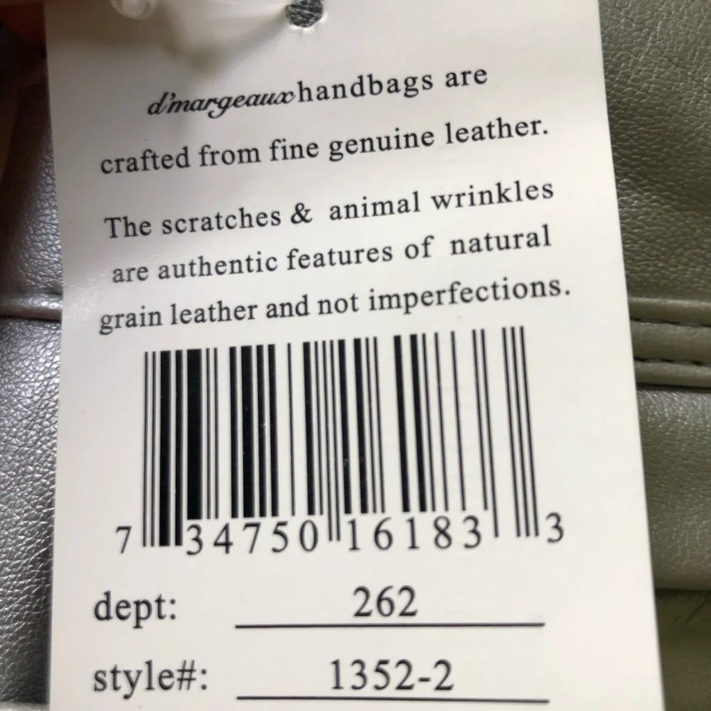 D’margeaux Leather Bag NWT